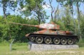 Přáslavický tank T-34, který se zapojil do Ostravské operace, dostal od tankistů nový kabát